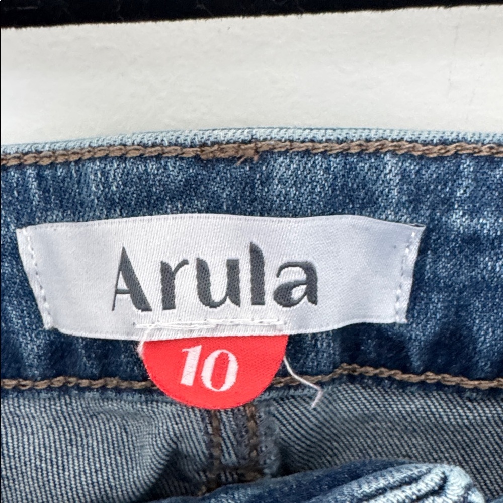 ARULA Distressed Flare Jeans - Size 10 - Picture 4 of 7